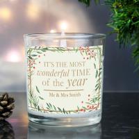 Personalised Wonderful Christmas Scented Jar Candle Extra Image 3 Preview